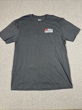 Abu Garcia Logo Fishing T-Shirt Revo Volt IQ Black Mens Large New